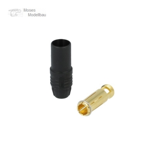 7 mm Goldsteckersystem AS150 - 150A - Buchse schwarz