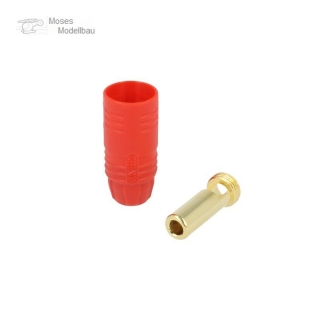 7 mm Goldsteckersystem AS150 - 150A - Stecker rot