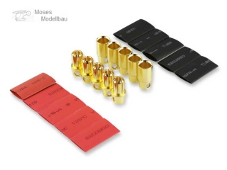 Goldkontakt 8,0mm Stecker / Buchse 1 Paar