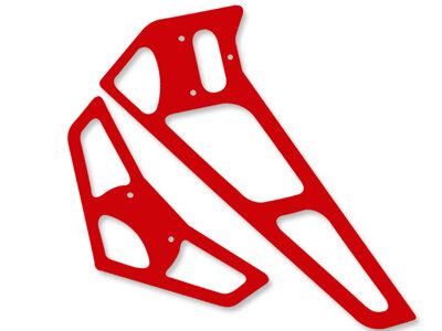 FUSUNO Leitwerk neon rot lackiert 2mm Fiberglas 6HV