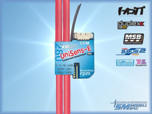 UniSens-E 280 A mit 2 x 4 mm² Silikonkabel