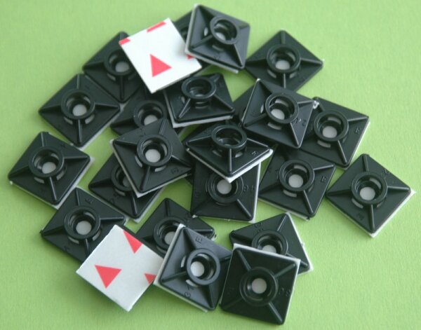 Klebesockel 20 x 20 schwarz 25 Stück