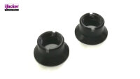 Ziermutter schwarz für DS-24 Frontpanel (2 Stück)
